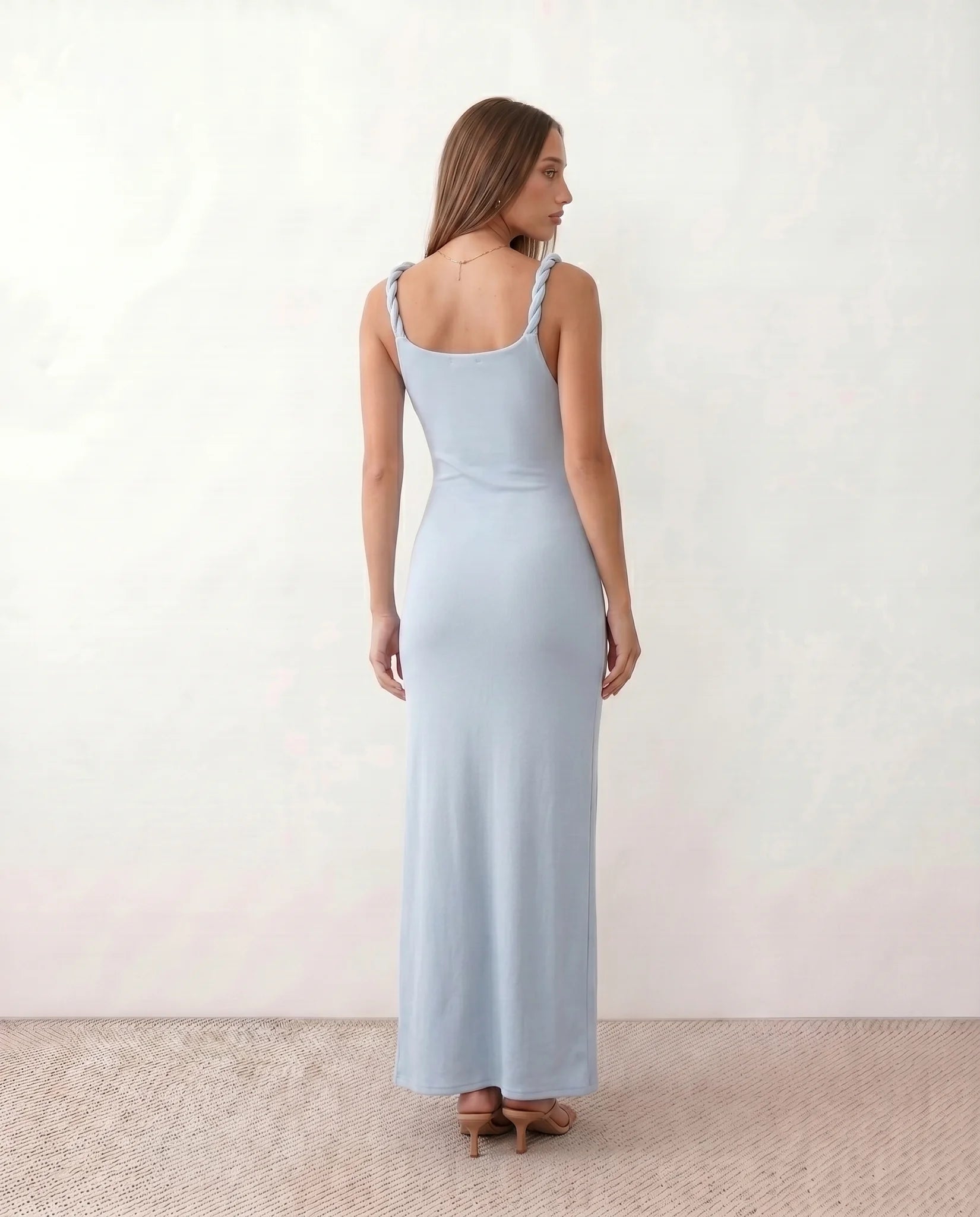 liora maxi dress Liora Ribbed Spaghetti Strap Maxi Dress