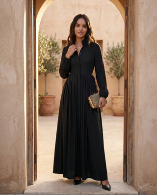 Raissa Button Front Maxi Dress